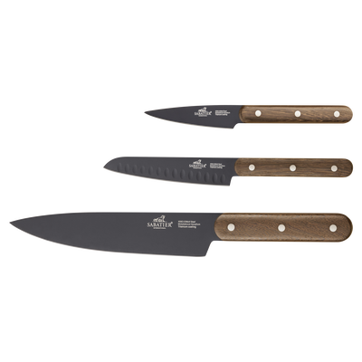 Phenix Walnut Knivs&aelig;t 3 dele