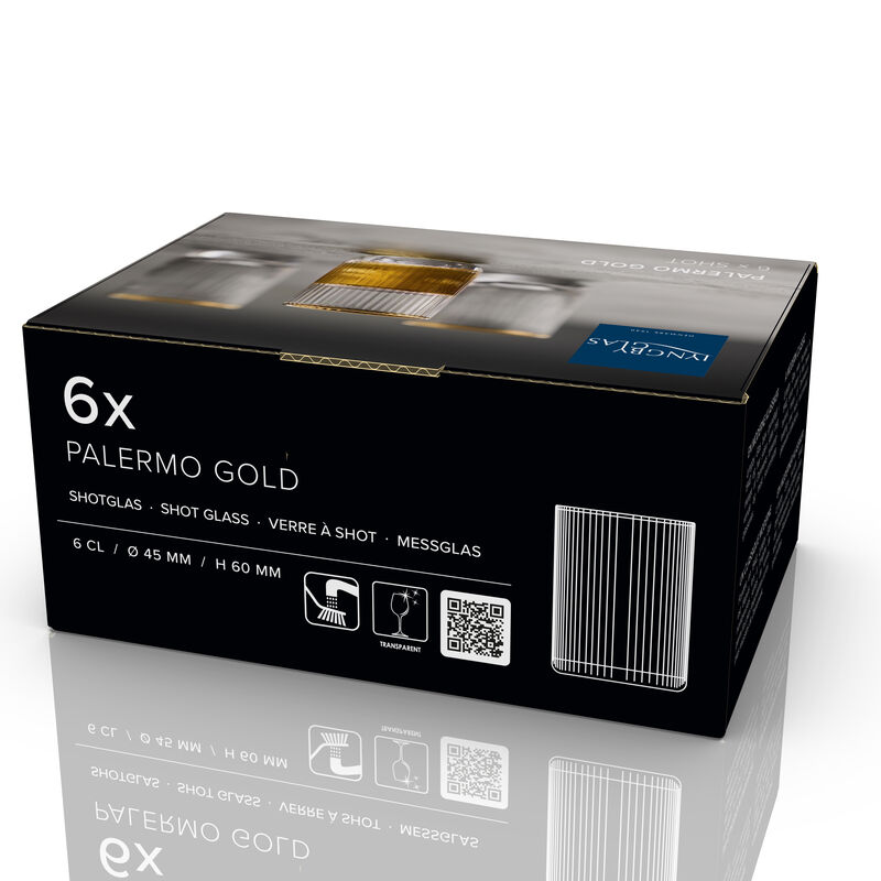 Palermo Gold Shotglas 6 stk.