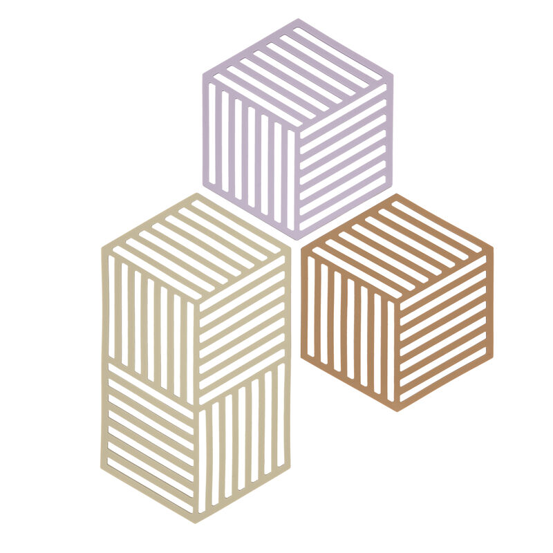 Hexagon Dessous-de-plat 3 pces