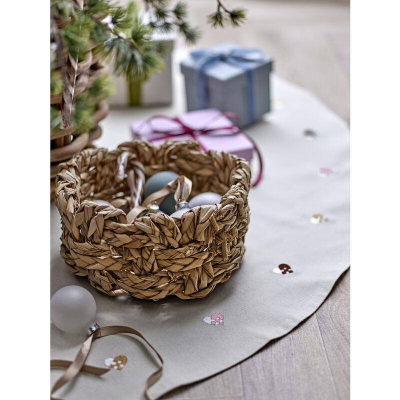 Christmas Hearts Embroidery Christmas tree mat