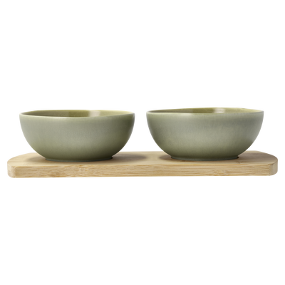 Shoku Bambustablett mit 2 Sch&uuml;sseln