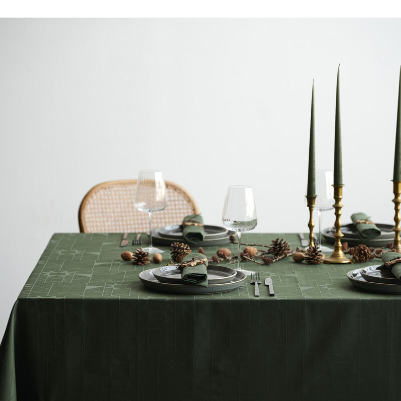 Star Damask Christmas tablecloth Star Damask Christmas tablecloth