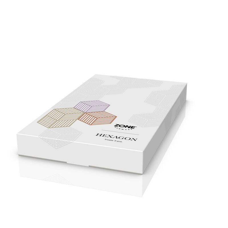 Hexagon Dessous-de-plat 3 pces