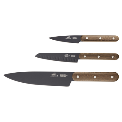 Phenix Walnut Knivs&aelig;t 3 dele