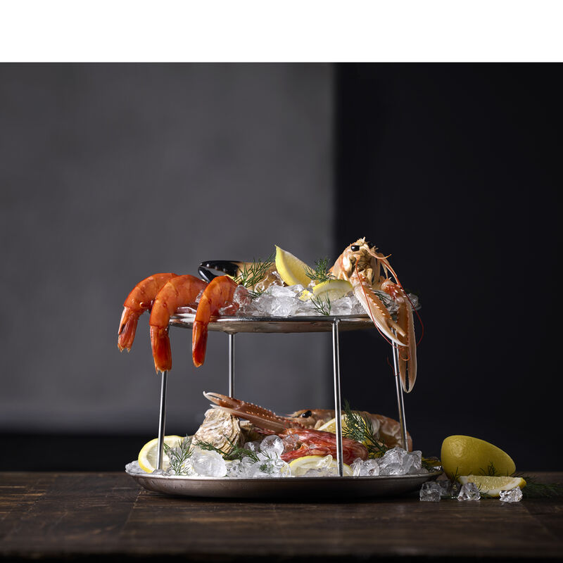 Seafood tiered platter 3 parts