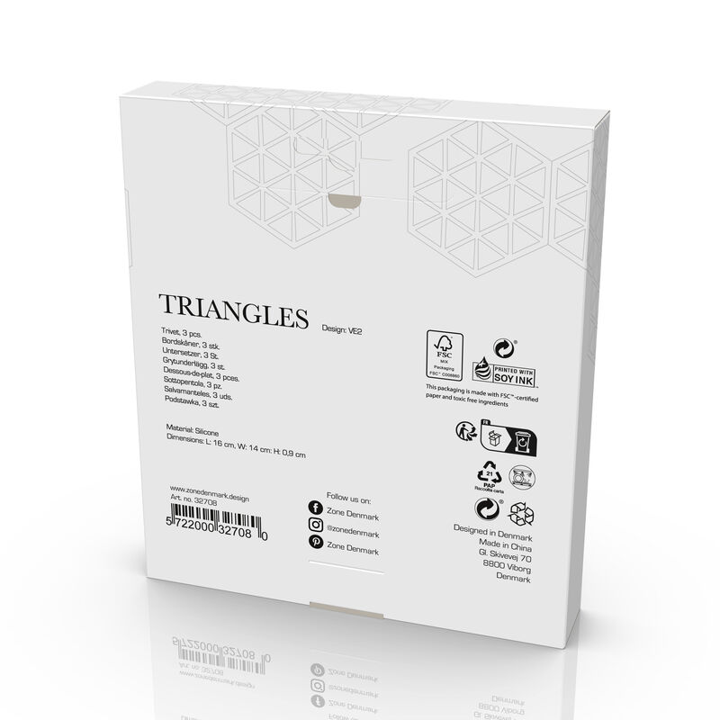 Triangles Dessous-de-plat 3 pces Triangles Dessous-de-plat 3 pces