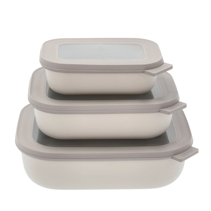 Cirqula lav Rekt. skålesæt m.låg 3 stk.