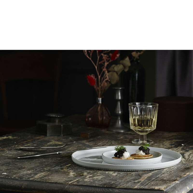 Toulouse Tallrik flat rak kant