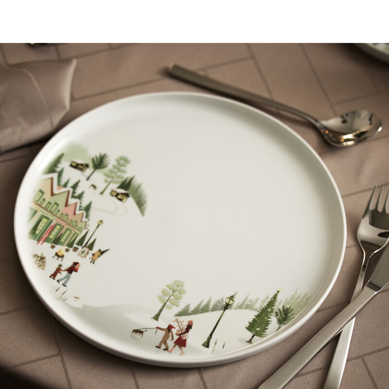 Vinter Toulouse Tallrik flat rak kant