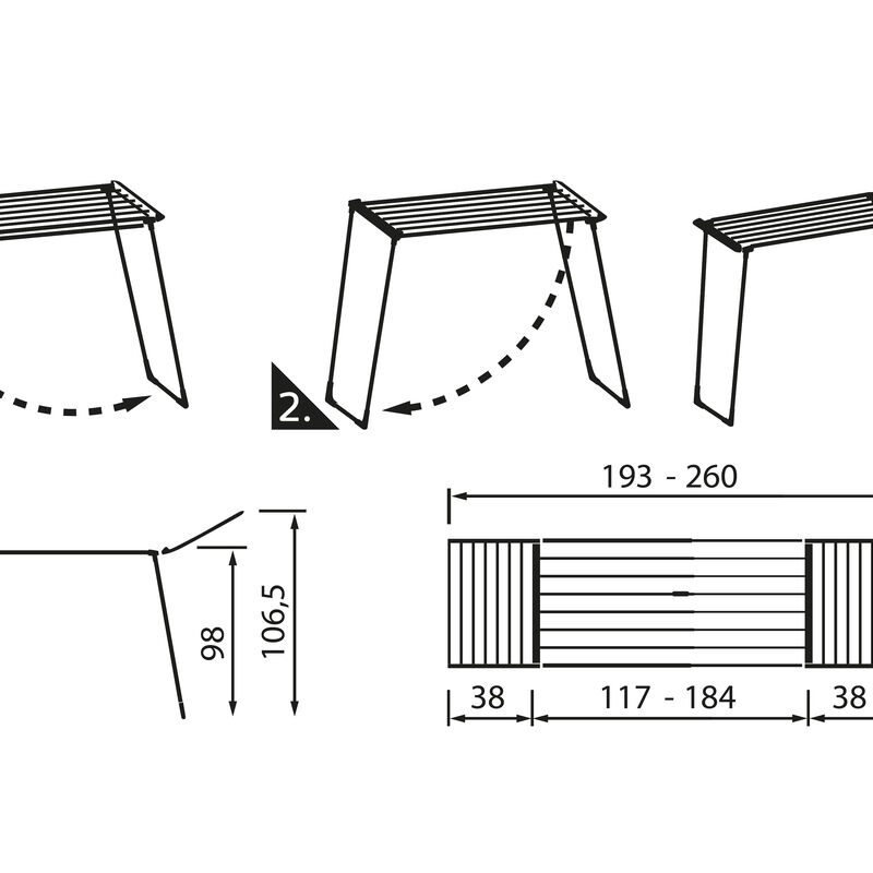 Classic Extendable 230 Solid T&oslash;rkestativ