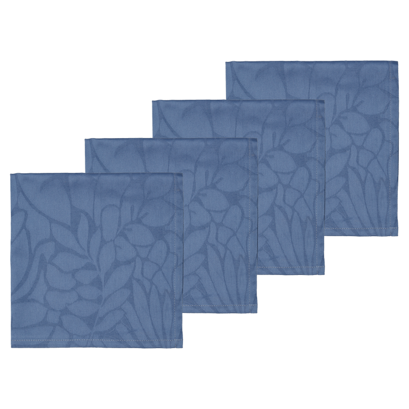 Abstract leaves Damask Stoffservietten 4 Stck.