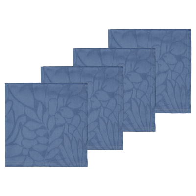 Abstract leaves Damask Stoffservietten 4 Stck.