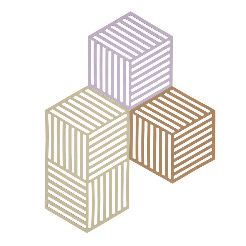 Hexagon Dessous-de-plat 3 pces