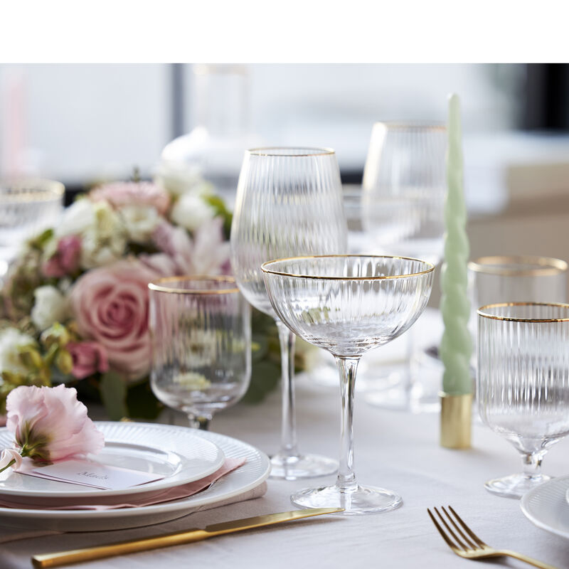 Palermo Gold Weissweinglas 4 Stck.