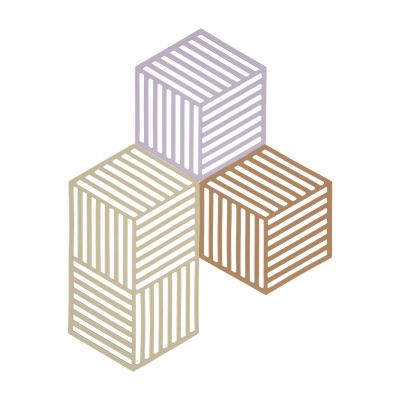 Hexagon Untersetzer 3 Stck.