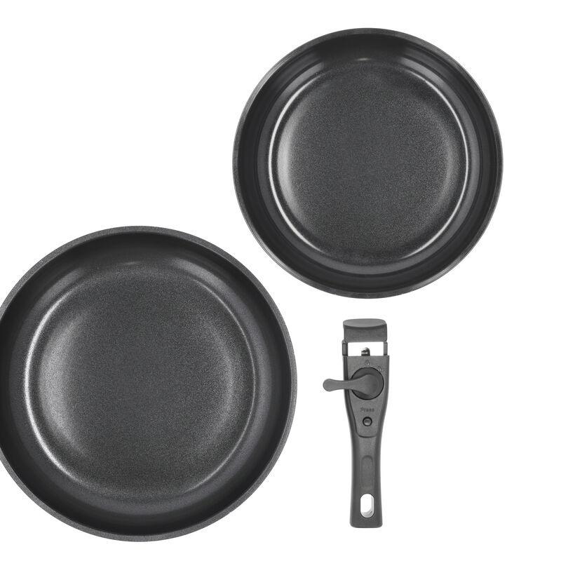 Stekpanneset avtagbart handtag