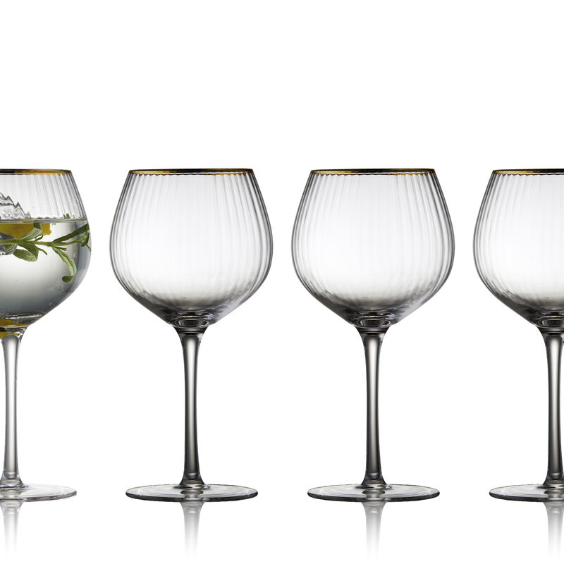 Palermo Gold Verre &agrave; gin 4 pces