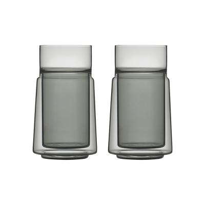 Large Dobbeltvægget glas 2 stk.