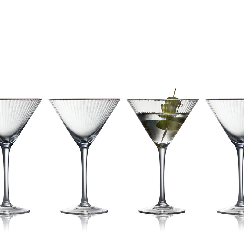 Palermo Gold Martini glass 4 pcs Palermo Gold Martini glass 4 pcs