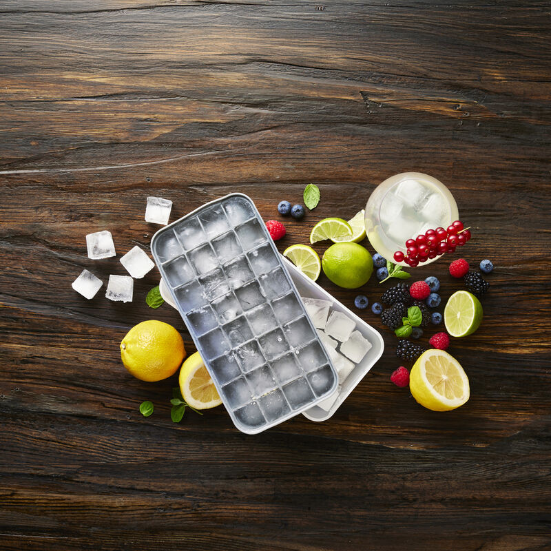 Eisw&uuml;rfelschale m. Deckel