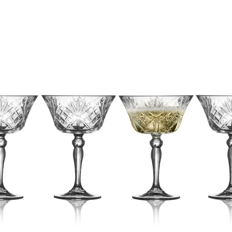 Melodia Champagnesk&aring;l 4 stk.