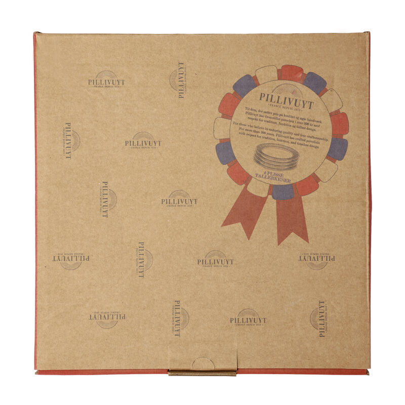 Pliss&eacute; Tallrik flat 4 st