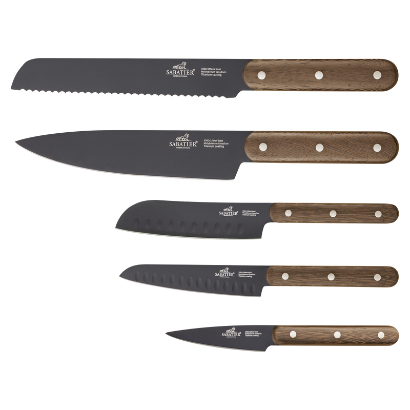 Phenix Walnut Knivs&aelig;t 5 dele