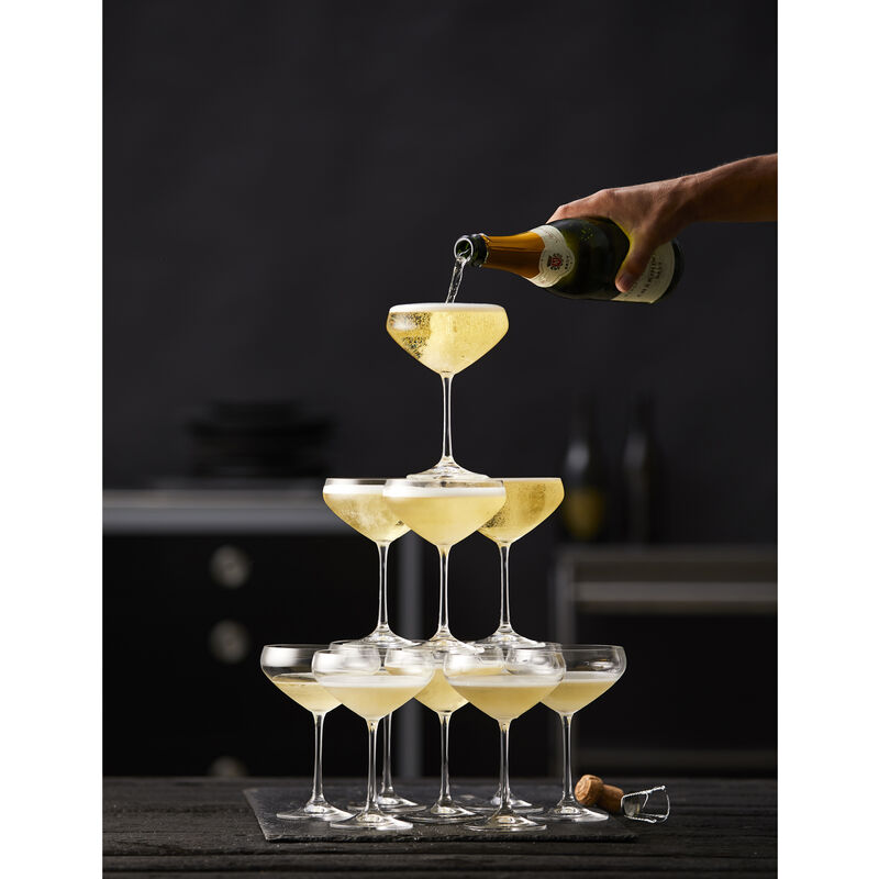 Juvel Champagnesk&aring;l 4 stk.
