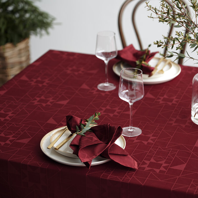 Star Damas Nappe de Noël Star Damas Nappe de Noël