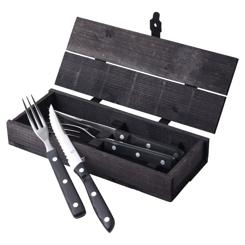 Old Farmer Black Couverts &agrave; steak 4 pieces