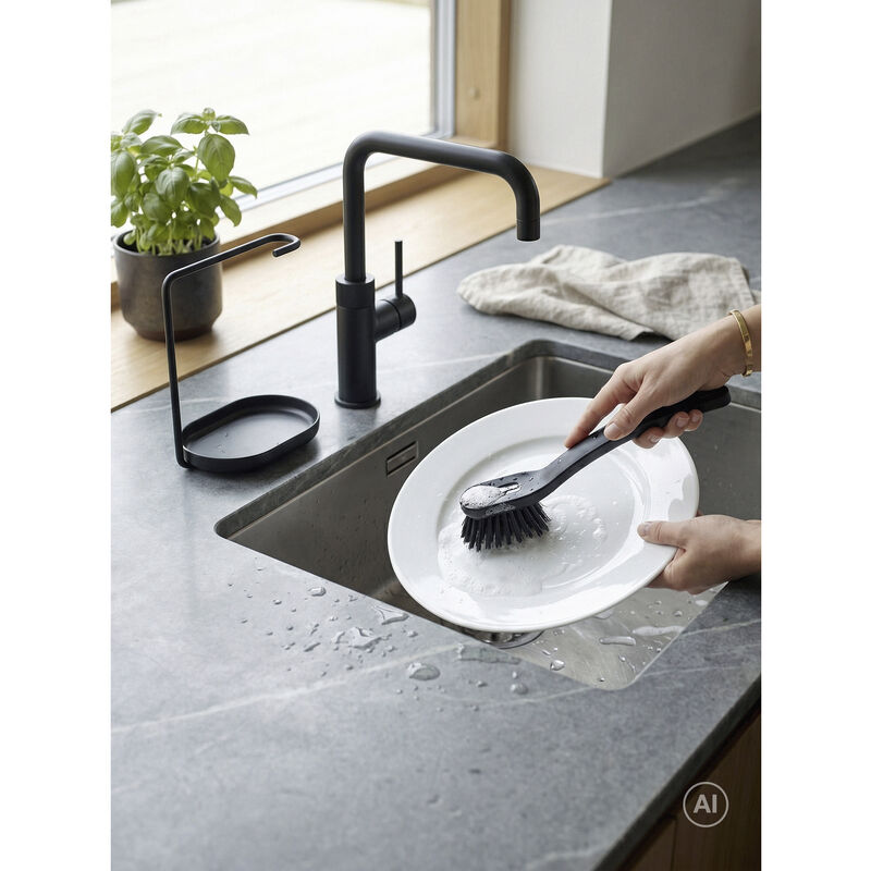 Singles Brosse &agrave; vaisselle av. support 2 pieces