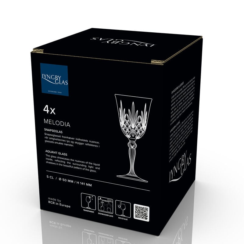 Melodia Snapseglass 4 stk. Melodia Snapseglass 4 stk.