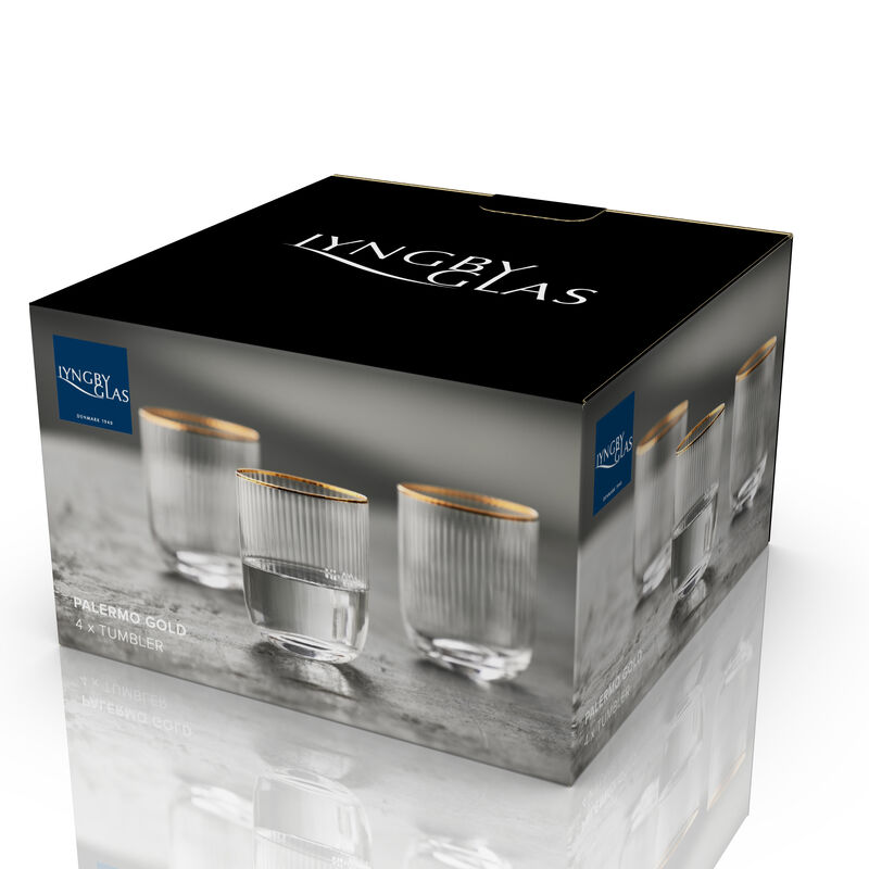 Palermo Gold Tumbler 4 st Palermo Gold Tumbler 4 st