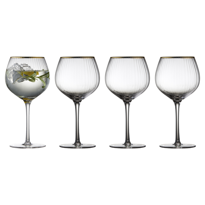 Palermo Gold Verre &agrave; gin 4 pces