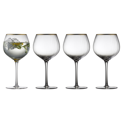 Palermo Gold Verre &agrave; gin 4 pces