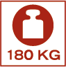 Max vægt 180 kg Max vægt 180 kg