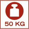 Max vægt 50 kg