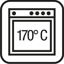 Ovnfast op til 170° C