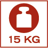 Max vægt 15 kg