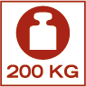 Max 200 kg