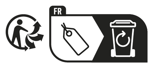 Triman-logotyp: Hangtag