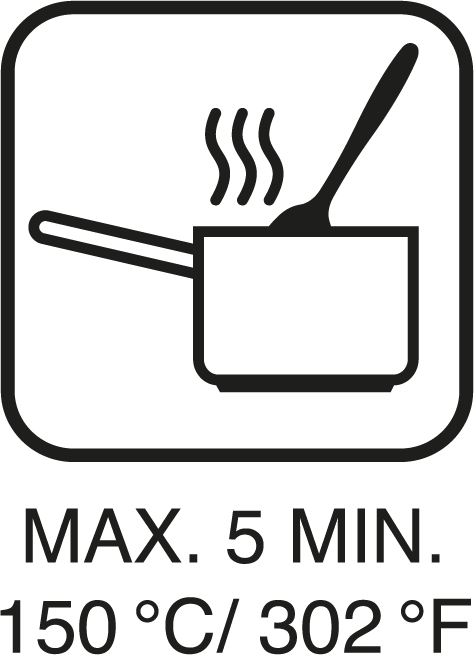 Max 150° C / 302° C i Max. 5 min.