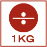 1 kg's intervall 1 kg's intervall