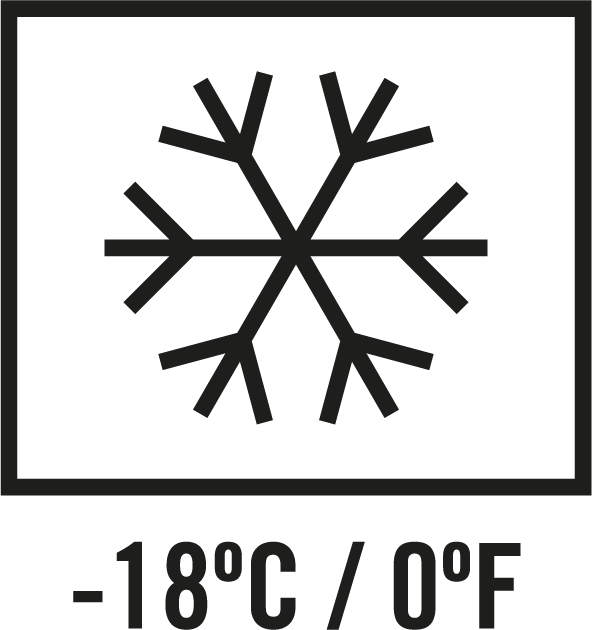 Egnet til fryser ned til -18C